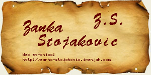 Žanka Stojaković vizit kartica
